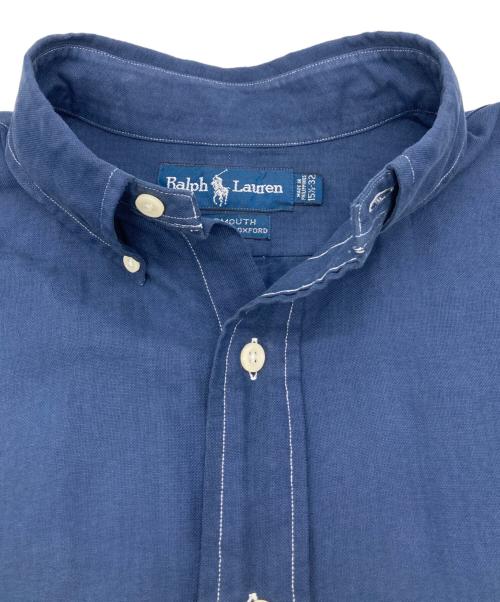 RALPH LAUREN（ラルフローレン）RALPH LAUREN (ラルフローレン) ホワイトステッチポニー刺繍BDシャツ ブルー サイズ:SIZE 15 1/2の古着・服飾アイテム
