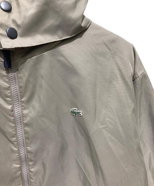 LACOSTE（ラコステ）LACOSTE (ラコステ) ワニワッペンナイロンフーデッドジャケット グレー サイズ:42の古着・服飾アイテム