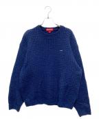 SUPREMEシュプリーム）の古着「Small Box Waffle Sweater」｜ネイビー