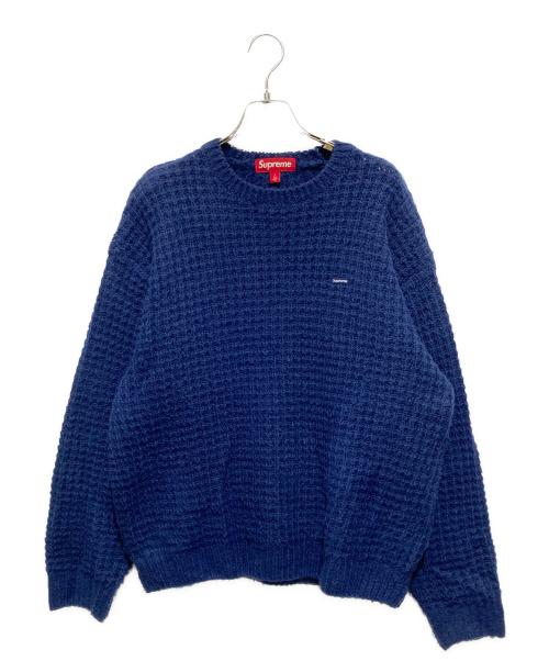 SUPREME（シュプリーム）SUPREME (シュプリーム) Small Box Waffle Sweater ネイビー サイズ:Lの古着・服飾アイテム