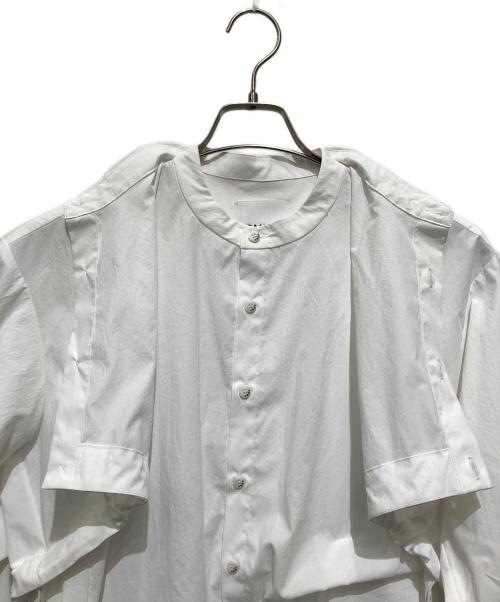 OMMO（オーエムエムオー）OMMO (オーエムエムオー) 	2WAY TUCK LAYERED SHIRT / 2WAYタックレイヤードシャツ ホワイト サイズ:FREEの古着・服飾アイテム