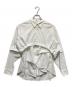 OMMO（オーエムエムオー）の古着「	2WAY TUCK LAYERED SHIRT / 2WAYタックレイヤードシャツ」｜ホワイト