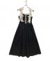 HER LIP TO（ハーリップトゥ）の古着「ヴVERONA TWEED LONG DRESS / ェローナ ツイード キャミロングドレス」｜ブラック