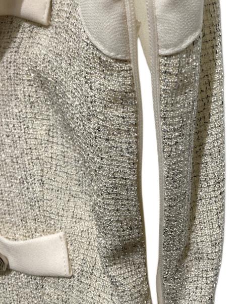 HER LIP TO（ハーリップトゥ）HER LIP TO (ハーリップトゥ) Verona Tweed Long Dress / ヴェローナ ツイード キャミロングドレス ベージュ サイズ:Ｓの古着・服飾アイテム