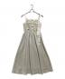 HER LIP TO（ハーリップトゥ）の古着「Verona Tweed Long Dress / ヴェローナ ツイード キャミロングドレス」｜ベージュ