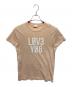 RED VALENTINO（レッドヴァレンティノ）の古着「ロゴプリントTシャツ」｜ベージュ