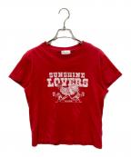 RED VALENTINOレッドヴァレンティノ）の古着「ロゴプリントTシャツ」｜ブラック
