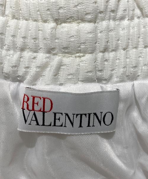 RED VALENTINO（レッドヴァレンティノ）RED VALENTINO (レッドヴァレンティノ) レーススカート ホワイト サイズ:XXSの古着・服飾アイテム