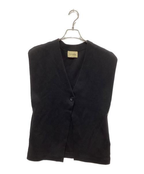 Curensology（カレンソロジー）Curensology (カレンソロジー) マスキュリンベスト ブラック サイズ:FREEの古着・服飾アイテム