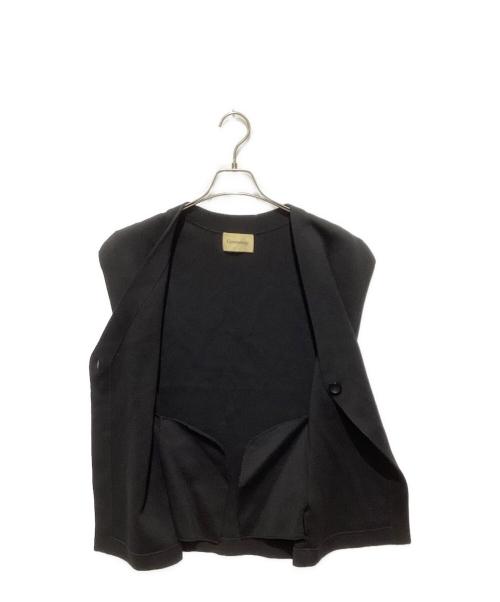 Curensology（カレンソロジー）Curensology (カレンソロジー) マスキュリンベスト ブラック サイズ:FREEの古着・服飾アイテム