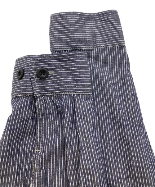 COMME des GARCONS HOMME（コムデギャルソン オム）COMME des GARCONS HOMME (コムデギャルソン オム) 25FW 綿ストライプシャツ ブルー サイズ:Mの古着・服飾アイテム