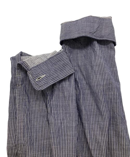 COMME des GARCONS HOMME（コムデギャルソン オム）COMME des GARCONS HOMME (コムデギャルソン オム) 25FW 綿ストライプシャツ ブルー サイズ:Mの古着・服飾アイテム