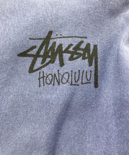 stussy（ステューシー）stussy (ステューシー) バックプリントジップパーカー パープル サイズ:XLの古着・服飾アイテム