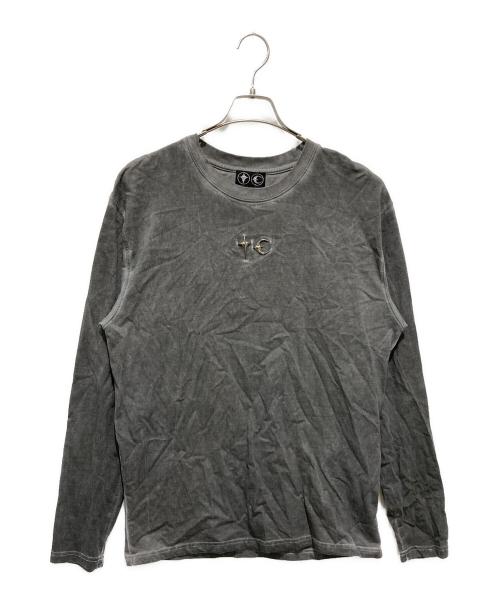 THUG CLUB（サグ クラブ）THUG CLUB (サグ クラブ) TC ベーシック ロングスリーブ Tシャツ グレー サイズ:3の古着・服飾アイテム