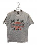 HARLEY-DAVIDSONハーレーダビッドソン）の古着「プリントTシャツ」｜グレー