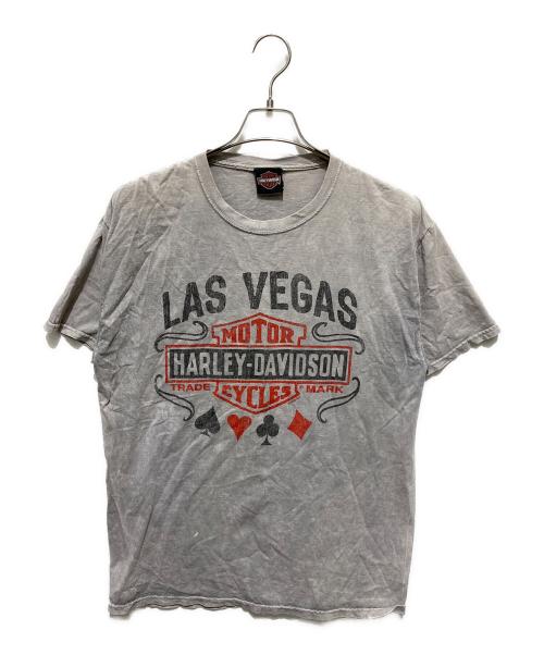 HARLEY-DAVIDSON（ハーレーダビッドソン）HARLEY-DAVIDSON (ハーレーダビッドソン) プリントTシャツ グレー サイズ:Lの古着・服飾アイテム