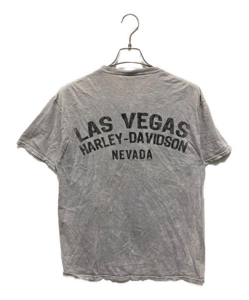 HARLEY-DAVIDSON（ハーレーダビッドソン）HARLEY-DAVIDSON (ハーレーダビッドソン) プリントTシャツ グレー サイズ:Lの古着・服飾アイテム