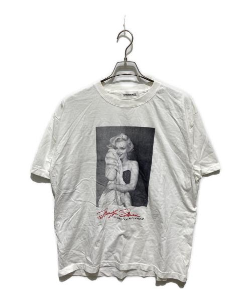 DISCOVERED（ディスカバード）DISCOVERED (ディスカバード) モンロープリントTシャツ ホワイト サイズ:４の古着・服飾アイテム