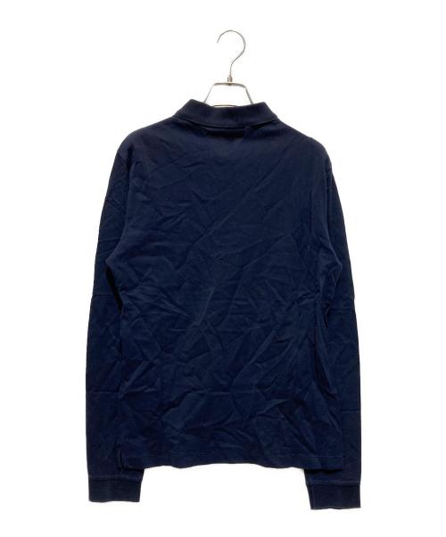 BURBERRY（バーバリー）BURBERRY (バーバリー) 金釦ホースワッペン長袖ポロシャツ ブラック サイズ:Sの古着・服飾アイテム