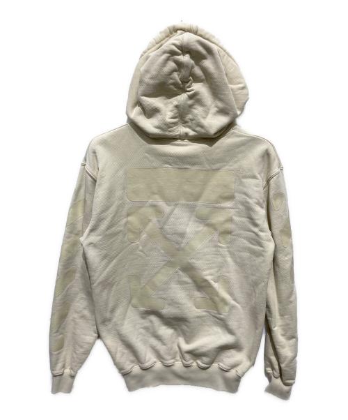 OFFWHITE（オフホワイト）OFFWHITE (オフホワイト) クロスロゴパーカー アイボリー サイズ:XSの古着・服飾アイテム
