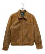 POLO RALPH LAURENポロ・ラルフローレン）の古着「NEWS BOY / ニュースボーイ レザージャケット」｜ブラウン