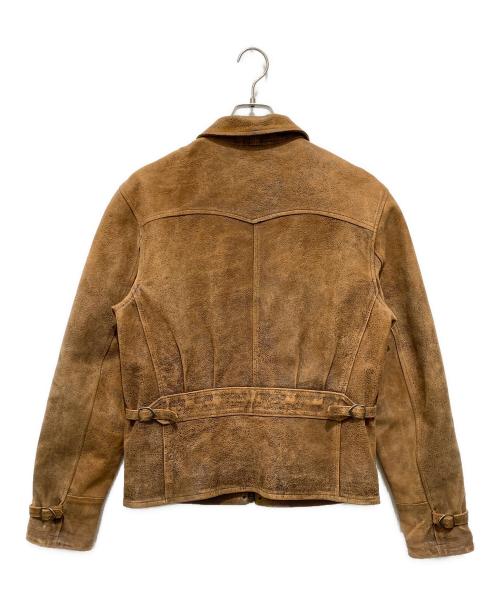 POLO RALPH LAUREN（ポロ・ラルフローレン）POLO RALPH LAUREN (ポロ・ラルフローレン) NEWS BOY / ニュースボーイ レザージャケット ブラウン サイズ:Ｓの古着・服飾アイテム