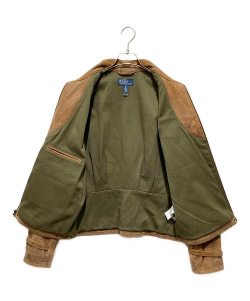 POLO RALPH LAUREN（ポロ・ラルフローレン）POLO RALPH LAUREN (ポロ・ラルフローレン) NEWS BOY / ニュースボーイ レザージャケット ブラウン サイズ:Ｓの古着・服飾アイテム