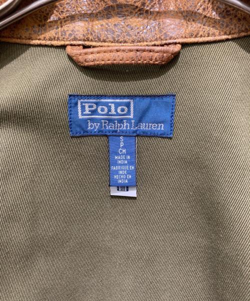 POLO RALPH LAUREN（ポロ・ラルフローレン）POLO RALPH LAUREN (ポロ・ラルフローレン) NEWS BOY / ニュースボーイ レザージャケット ブラウン サイズ:Ｓの古着・服飾アイテム