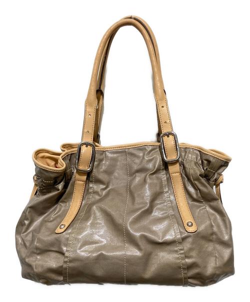 TOD'S（トッズ）TOD'S (トッズ) ナイロントートバッグ ベージュの古着・服飾アイテム