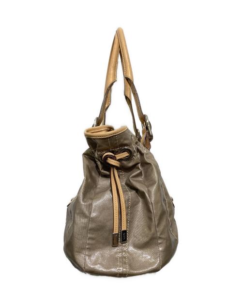 TOD'S（トッズ）TOD'S (トッズ) ナイロントートバッグ ベージュの古着・服飾アイテム