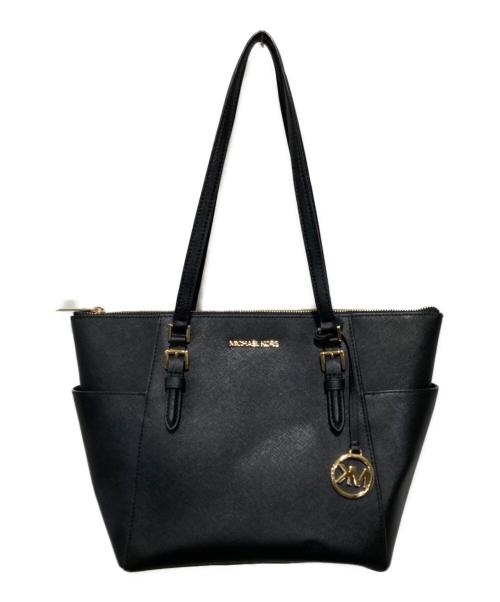 MICHAEL KORS（マイケルコース）MICHAEL KORS (マイケルコース) トートバッグ ブラックの古着・服飾アイテム