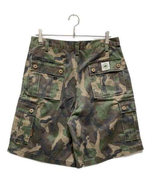 stussy OUTDOOR（ステューシーアウトドア）stussy OUTDOOR (ステューシーアウトドア) カモフラハーフパンツ グリーン サイズ:34の古着・服飾アイテム