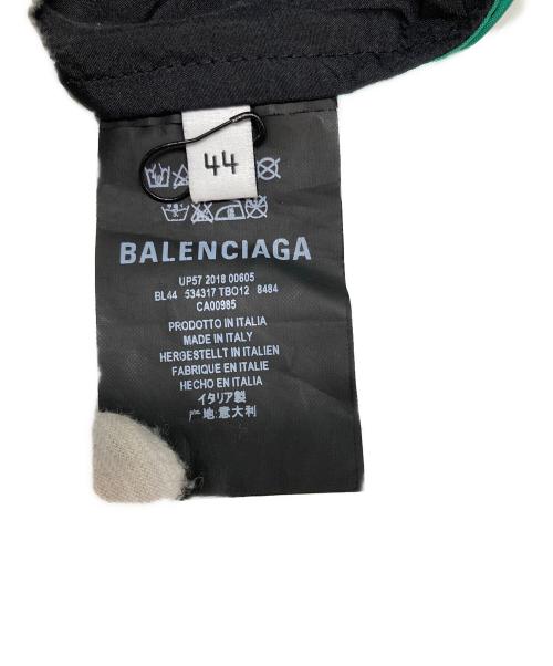 BALENCIAGA（バレンシアガ）BALENCIAGA (バレンシアガ) ロゴプリント トラック ジャケット グリーン サイズ:44の古着・服飾アイテム
