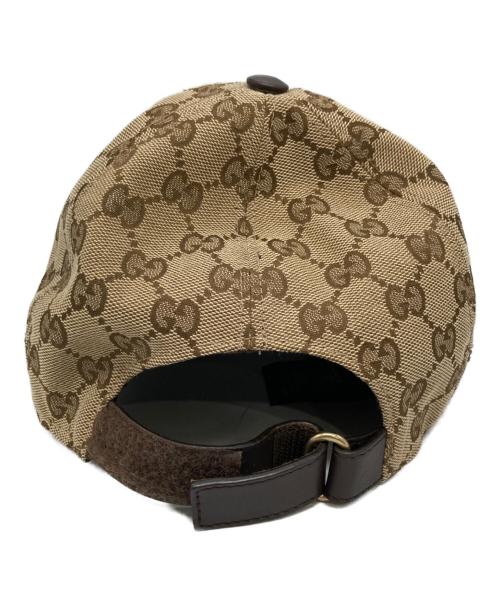 GUCCI（グッチ）GUCCI (グッチ) ベースボールキャップ GGキャンバス ベージュ サイズ:SIZE L 59の古着・服飾アイテム