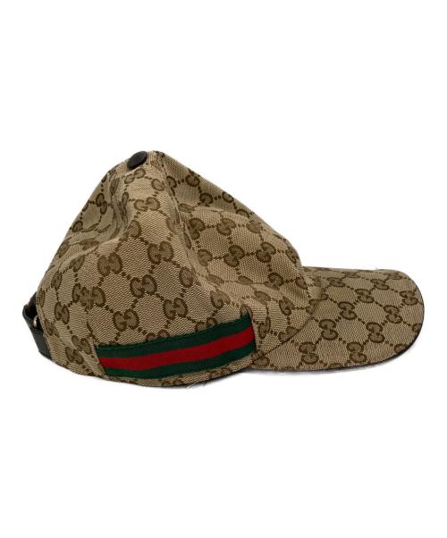 GUCCI（グッチ）GUCCI (グッチ) ベースボールキャップ GGキャンバス ベージュ サイズ:SIZE L 59の古着・服飾アイテム