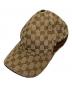 GUCCI（グッチ）の古着「ベースボールキャップ GGキャンバス」｜ベージュ