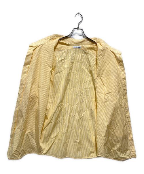 BALENCIAGA（バレンシアガ）BALENCIAGA (バレンシアガ) バックロゴストライプオーバーシャツ イエロー サイズ:32の古着・服飾アイテム