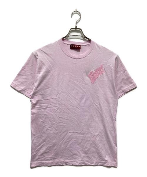 GUCCI（グッチ）GUCCI (グッチ) Cotton Jersey T-shirt / Tシャツ ピンク サイズ:Ｓ 未使用品の古着・服飾アイテム