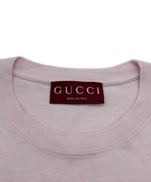 GUCCI（グッチ）GUCCI (グッチ) Cotton Jersey T-shirt / Tシャツ ピンク サイズ:Ｓ 未使用品の古着・服飾アイテム