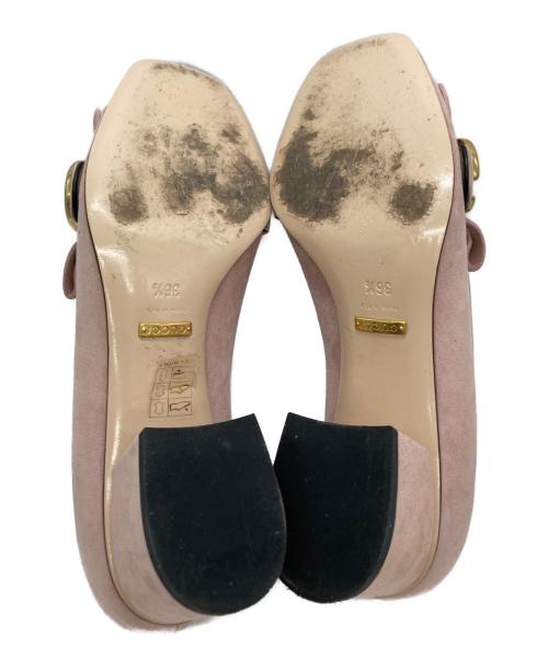 GUCCI（グッチ）GUCCI (グッチ) GGマーモント タッセル パンプス ピンク サイズ:SIZE 36 1/2の古着・服飾アイテム