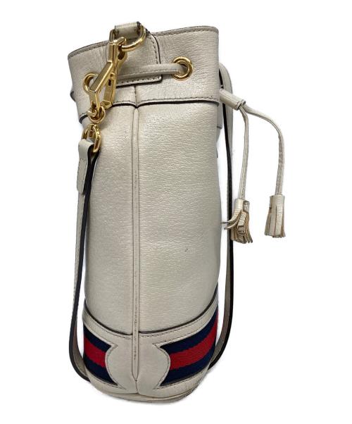 GUCCI（グッチ）GUCCI (グッチ) スモールバケットショルダーバッグ アイボリーの古着・服飾アイテム