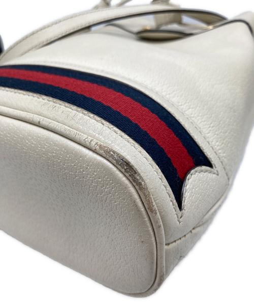 GUCCI（グッチ）GUCCI (グッチ) スモールバケットショルダーバッグ アイボリーの古着・服飾アイテム