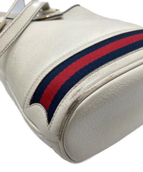 GUCCI（グッチ）GUCCI (グッチ) スモールバケットショルダーバッグ アイボリーの古着・服飾アイテム