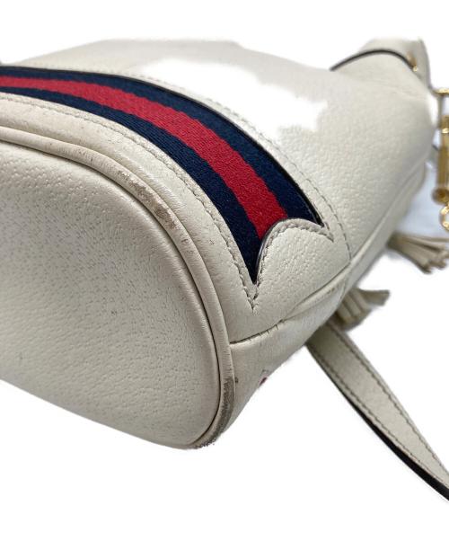 GUCCI（グッチ）GUCCI (グッチ) スモールバケットショルダーバッグ アイボリーの古着・服飾アイテム