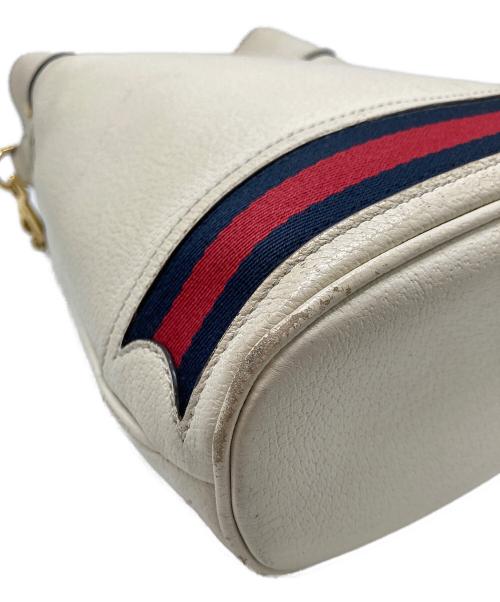 GUCCI（グッチ）GUCCI (グッチ) スモールバケットショルダーバッグ アイボリーの古着・服飾アイテム
