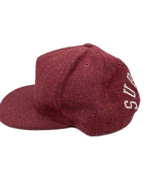 SUPREME（シュプリーム）SUPREME (シュプリーム) LORO PIANA (ロロピアーナ) ロロピアーナ テリーパイル 5パネル キャップ ワインレッド/Loro Piana Terry 5 - Panel Cap レッドの古着・服飾アイテム