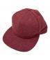 SUPREME（シュプリーム）の古着「ロロピアーナ テリーパイル 5パネル キャップ ワインレッド/Loro Piana Terry 5 - Panel Cap」｜レッド