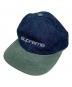 Supreme（シュプリーム）の古着「Denim Suede Compact Logo 6-Panel」｜インディゴ×グリーン