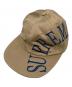 Supreme（シュプリーム）の古着「18SSサイドアーチ ロゴ キャップキャップ/	18SS Supreme Side Arc 6-Panel cap」｜ブラウン