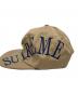 Supreme (シュプリーム) 18SSサイドアーチ ロゴ キャップキャップ/	18SS Supreme Side Arc 6-Panel cap ブラウン サイズ:FREE：7000円